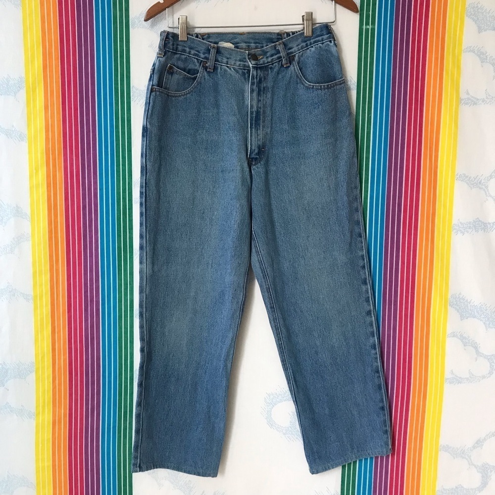 Vintage 80s 90s Jeans Elastic Waist Duke Jeans High Rise Mom Jeans Trendy